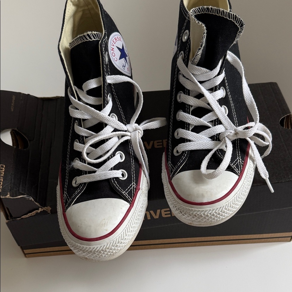 Converse Black and White High-Top Sneakers